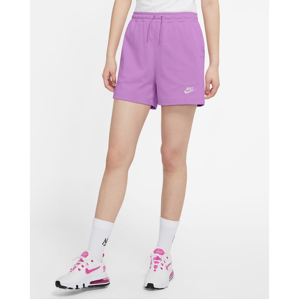Nike Sportswear Jersey Shorts In Violet